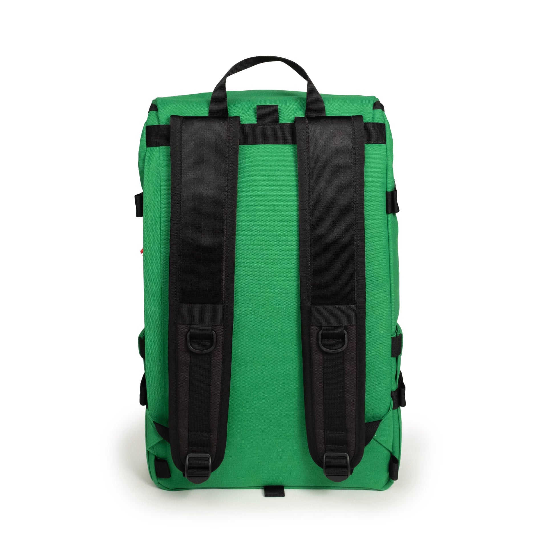 Back view of Topo Designs Klettersack Classic vintage-inspired rucksack backpack in "Alpine Meadow".