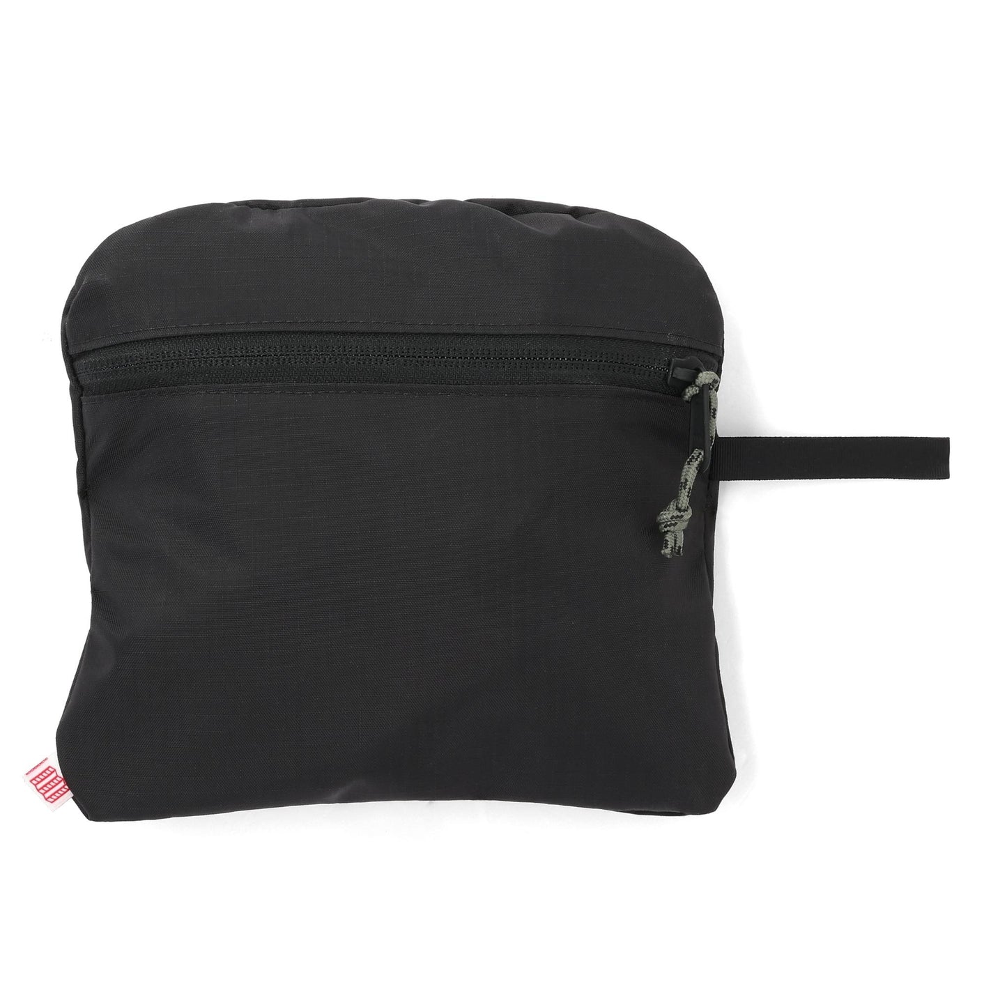 General Detail shot of Topo Designs Peakview Packable Backpack in "Black / Neutral"