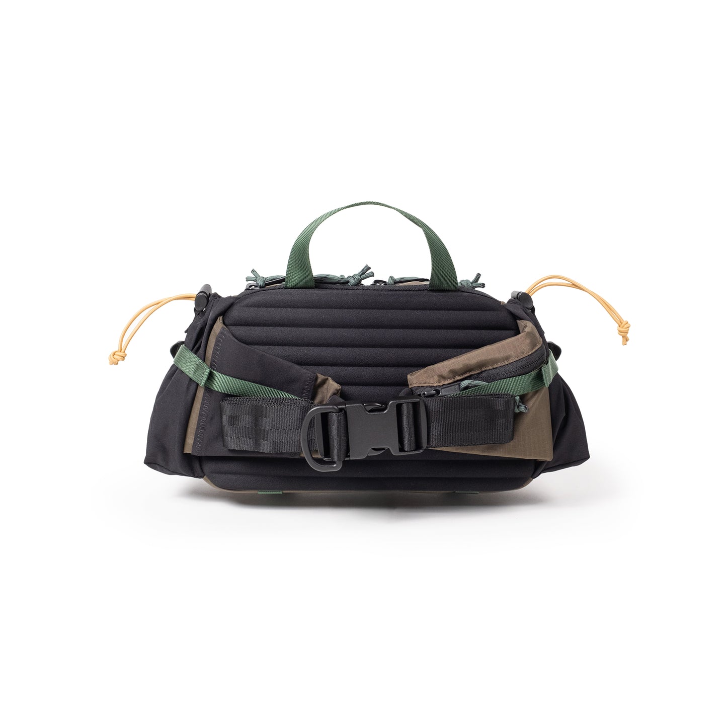 Back View of Topo Designs Mountain Hydro Hip Pack in "Woodland / Terracotta"