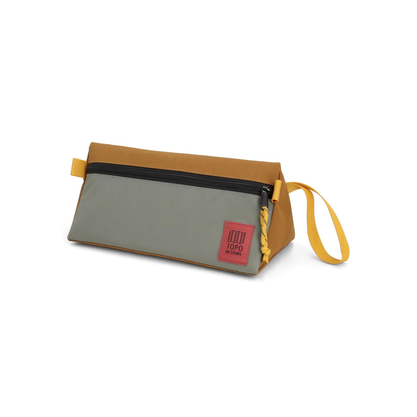 Front View of Topo Designs Dopp Kit in "Beetle / Khaki"